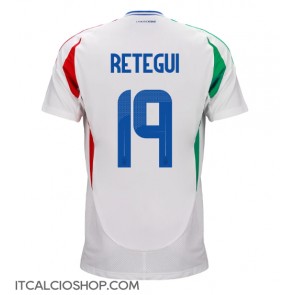 Italia Mateo Retegui #19 Seconda Maglia Europei 2024 Manica Corta